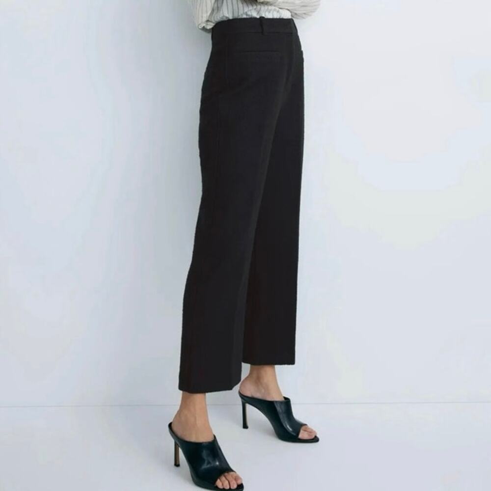 3.1 Phillip Lim Tweed Cropped Kick Flare Trouser black Size 6